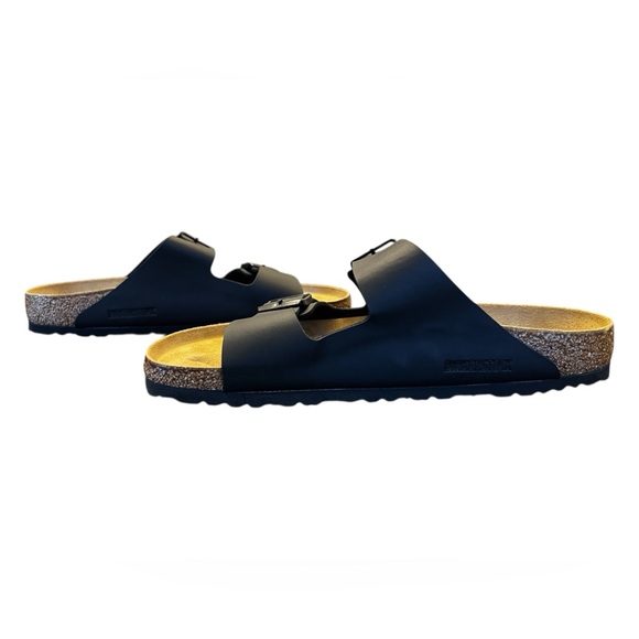 NWOT Birkenstock Arizona Birko-Flor Black Sandals in EU 44 or Mens 11 - Picture 4 of 11